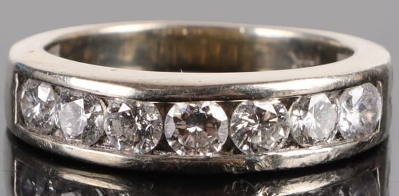 1.30CTW DIAMOND 14K WHITE GOLD LADIES RING