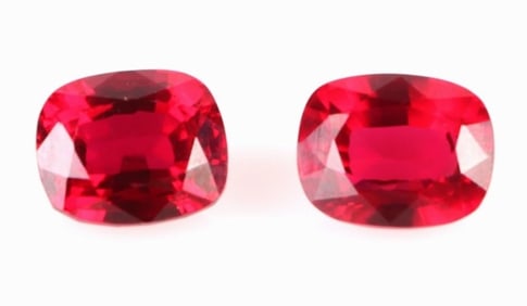 26.50CTW CUSHION-CUT RED RUBIES LOOSE GEMSTONES