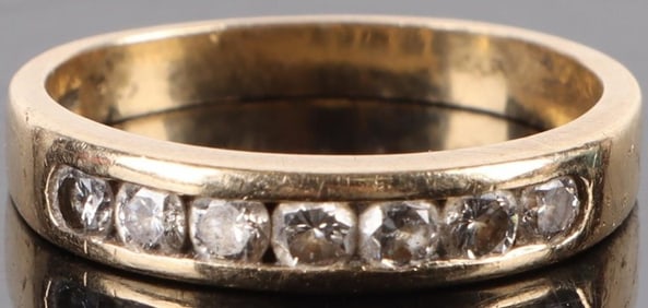 0.35CTW DIAMOND 14K YELLOW GOLD LADIES RING