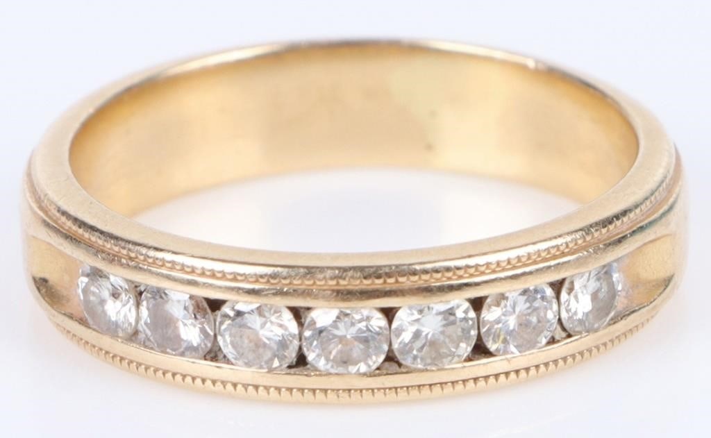 14K YELLOW GOLD DIAMOND LADIES RING (1 of 3)