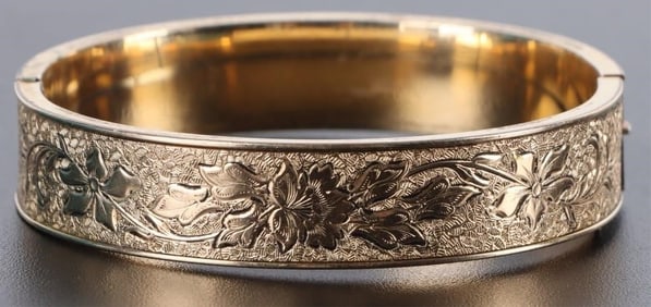 ANTIQUE ORNATE 10K GOLD FILLED VICTORIAN BRACELET