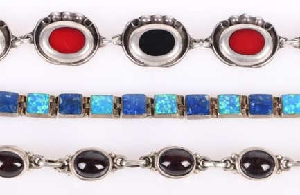 SOUTHWEST STYLE STERLING SILVER BRACELETS