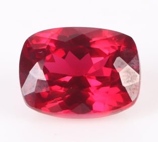 10.0CT RED CUSHION-CUT RUBY LOOSE GEMSTONE