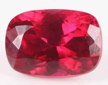 10.85CT RED CUSHION-CUT RUBY LOOSE GEMSTONE