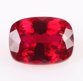11.45CT RED CUSHION-CUT RUBY LOOSE GEMSTONE