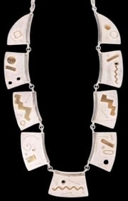 DESIGNER ARDRA MODERN STERLING SILVER NECKLACE