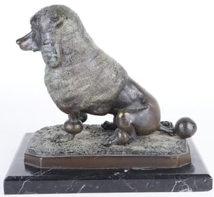JIM DAVIDSON BRONZE POODLE STATUE