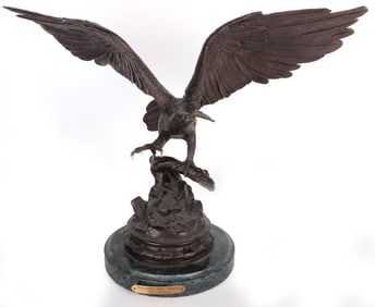 JULES MOIGNIEZ 'STRENGTH & HONOR' BRONZE SCULPTURE