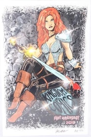 SIGNED ARTIST PRINT 1ST ANN. KINGDOM OF COMICS