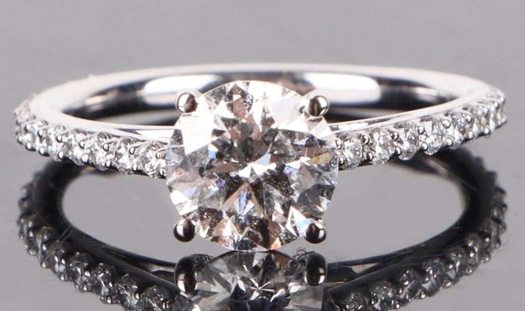 PLATINUM VS1 1.05CT LAB DIAMOND RING - GCAL CERT (1 of 4)