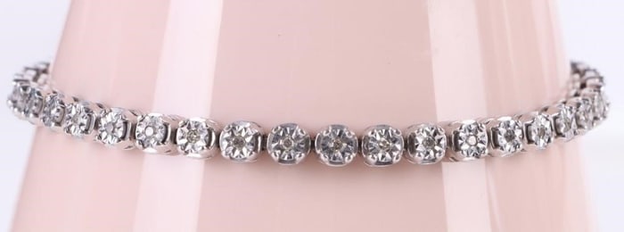 0.40CTW BEAUTIFUL LADIES DIAMOND TENNIS BRACELET