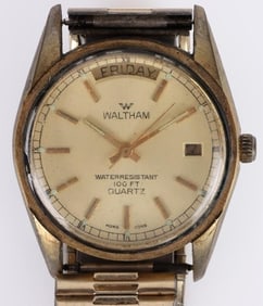 VINTAGE WALTHAM 377SR MEN'S WATCH QUARTZ MOVEMENT