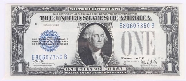 1928 B $1 'FUNNYBACK' SILVER CERTIFICATE BANKNOTE