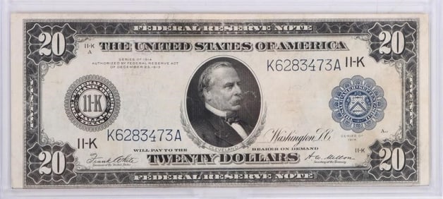 1914 SERIES HORSE BLANKET G. CLEVELAND BANKNOTE
