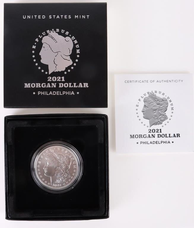 MS-69 2021 P ANNIVERSARY MORGAN SILVER DOLLAR (1 of 4)