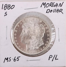 1880 S MS-65 MORGAN SILVER DOLLAR NORMAL DATE