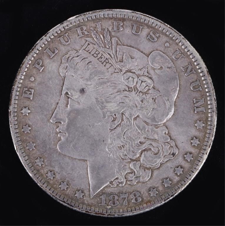 1878 P 7TF REVERSE OF 1879 MORGAN SILVER DOLLAR (1 of 2)