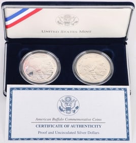 2001 BUFFALO 90% SILVER COMMEMORATIVE COIN SET