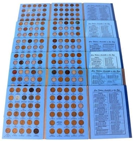 LINCOLN HEAD CENT WHITMAN BOOK 1 & 2 - LOT OF 6