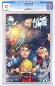 ATOMIK MIKE #1 CGC 10 GEM MINT WHITE PAGES