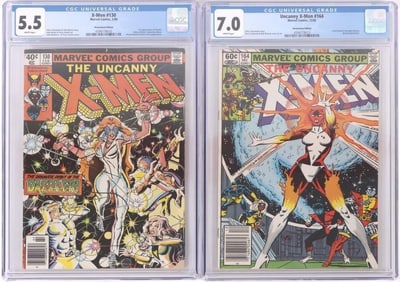 X-MEN #130 & 164 CGC GRADED -1ST DAZZLER & DANVERS
