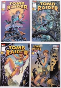 TOMB RAIDER STARRING LARA CROFT COMICS LOT OF 4