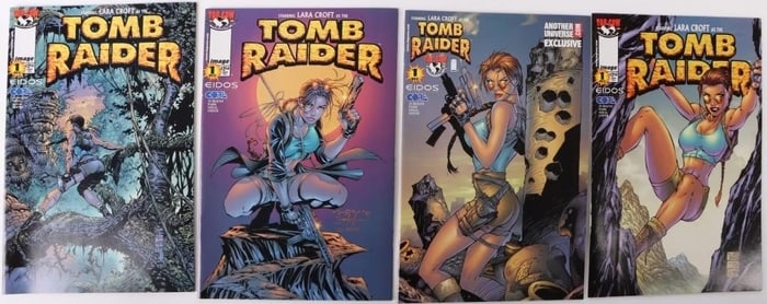 TOMB RAIDER: THE SERIES VARIOUS COMICS LOT OF 4
