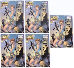 TOMB RAIDER STARRING LARA CROFT COMICS LOT OF 5