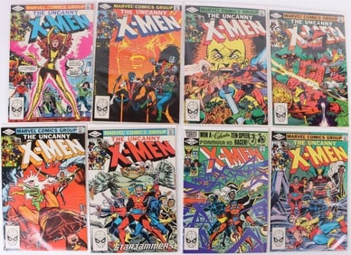 UNCANNY X-MEN #154-161 1981 MARVEL COMICS LOT (8)
