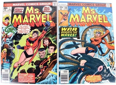 MS. MARVEL #1 & #16 HIGH GRADE KEY COMICS