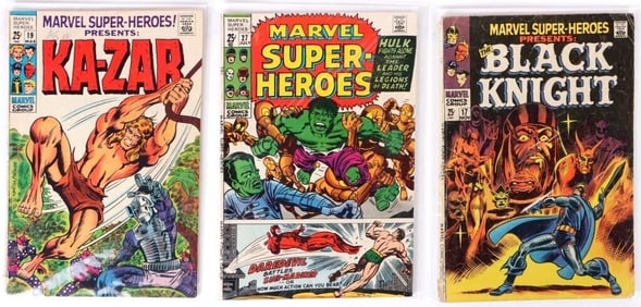 MARVEL SUPER-HEROES #17, #19, #27 PRESENTS KA-ZAR