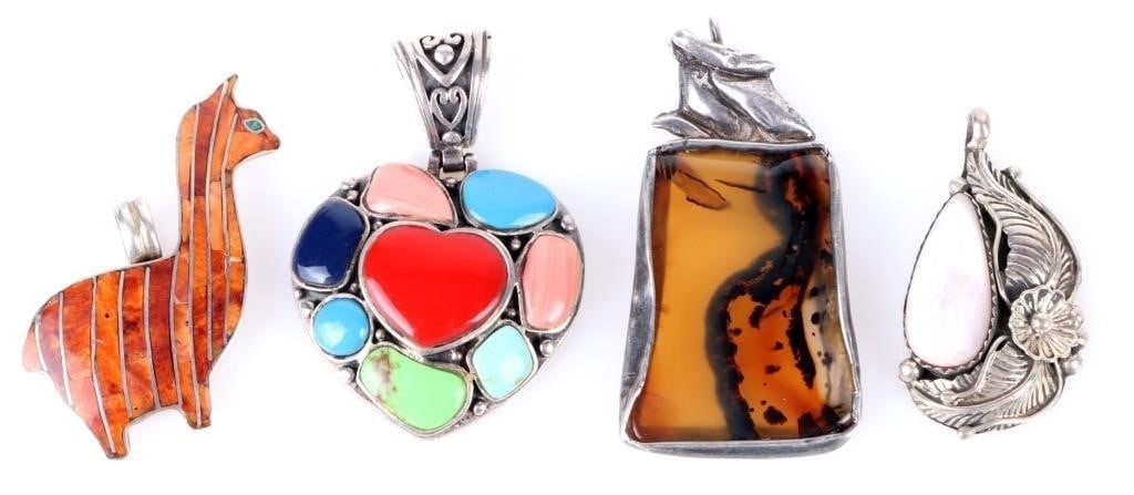 STERLING SILVER COLLECTIBLE LADIES PENDANTS (1 of 7)