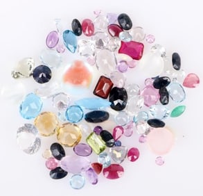80.60CTW LOOSE ASSORTED SEMI-PRECIOUS GEMSTONES