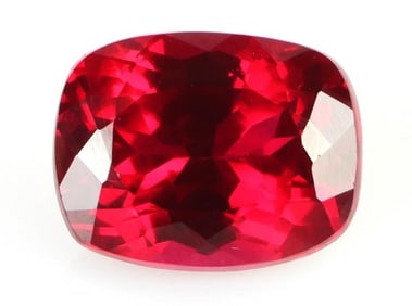 11.45CT RED CUSHION-CUT RUBY LOOSE GEMSTONE