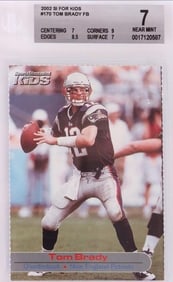 #170 TOM BRADY 2002 S.I. FOR KIDS BECKETT 7 NM