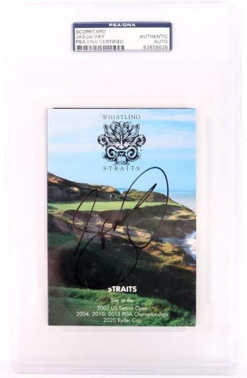 JASON DAY AUTOGRAPHED PSA/DNA CERTIFIED SCORE CARD (1 of 4)