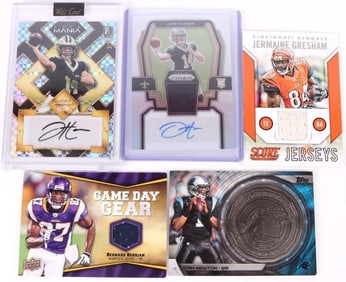 NFL COMMEMORATIVE CARD COLLECTION - LOT OF 5