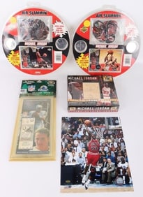 MICHAEL JORDAN & PEYTON MANNING COLLECTIBLES - (5)