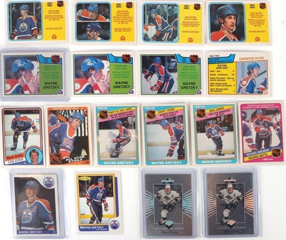 WAYNE GRETZKY COLLECTIBLE CARDS (17) 1982-1995 (1 of 7)