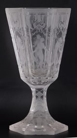 SIMON GATE ORREFORS ENGRAVED CHALICE