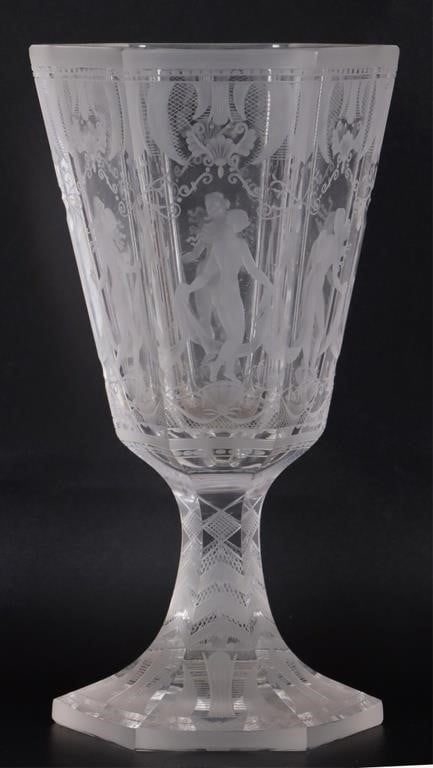 SIMON GATE ORREFORS ENGRAVED CHALICE (1 of 6)