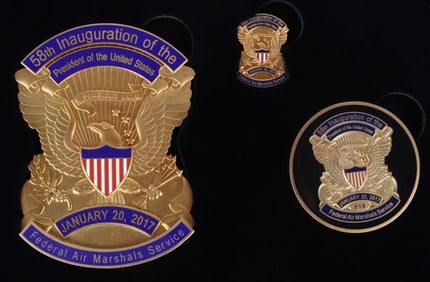 58TH INAUGURATION U.S. AIR MARSHAL BADGE SET