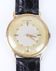 VINTAGE WITTNAUER 10K GF MANUEL WIND DRESS WATCH