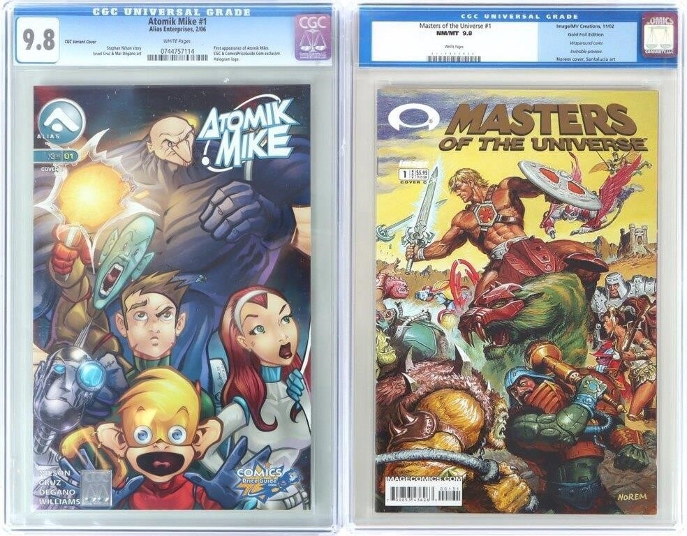 MOTU #1 GOLD FOIL EDITION & ATOMIK MIKE #1 CGC (1 of 9)