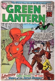 GREEN LANTERN #13 DC 1962 MEETING THE FLASH