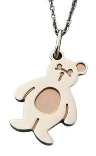 RARE TIFFANY & CO BEAR HUG PENDANT NECKLACE: Rare Tiffany & Co. 18K yellow gold bear pendant necklace. Box and bag not included.Condition: Like new