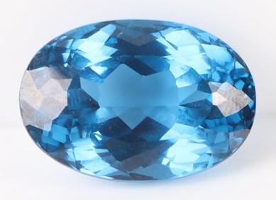 25.85CT OVAL BLUE TOPAZ LOOSE GEMSTONE