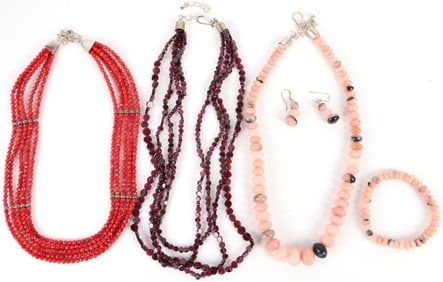 JAY KING STERLING GEMSTONE NECKLACES LOT OF 3