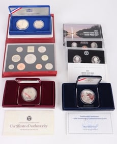 ASSORTED PROOF U.S./ UK COINAGE SETS - (5)