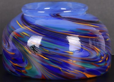 BEAUTIFUL MURANO HAND BLOWN GLASS CANDLE HOLDER